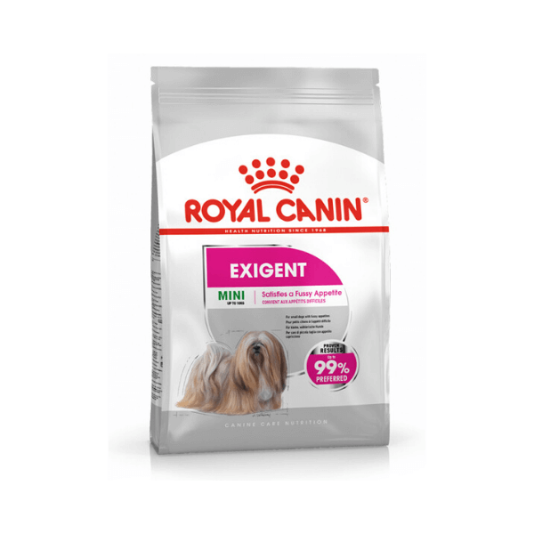 SHOP BY CATEGORY - 03 DOGS - KIMVET ONLINE STORE - DOG PRODUCTS - Vetshop Near Me - dog food - mini exigent - royal canin