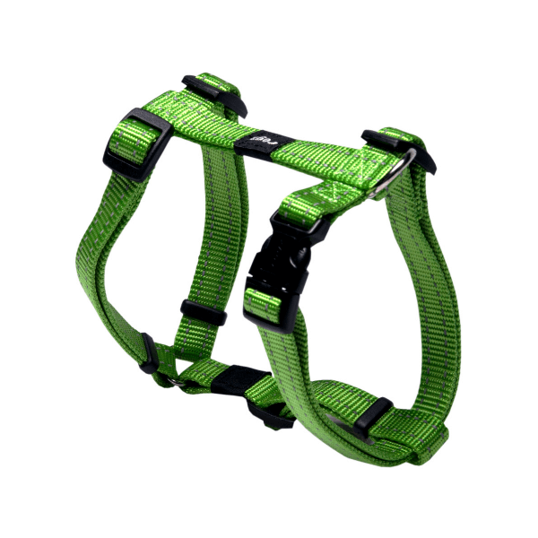 Rogz Utility Classic Harness, Lime Reflective