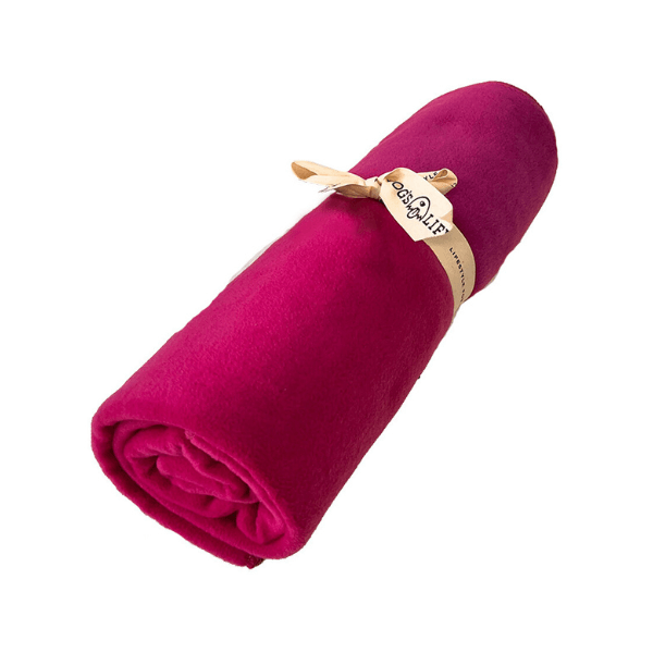 Polar Fleece Blanket Plum