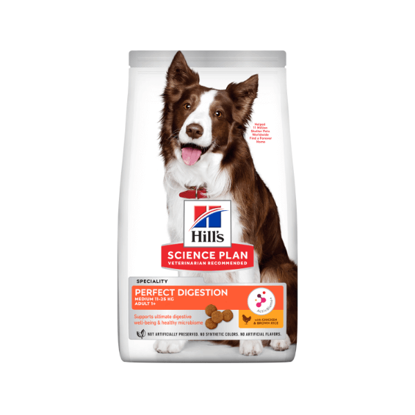 SHOP BY CATEGORY - 03 DOGS - KIMVET ONLINE STORE - DOG PRODUCTS - Vetshop Near Me - dog food - adult medium perfect digest - hill's