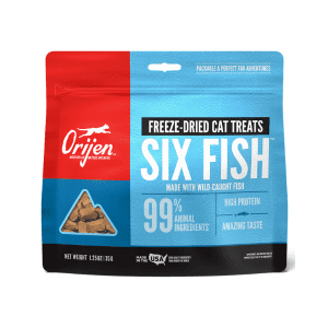 SHOP BY CATEGORY - 02 CATS - KIMVET ONLINE STORE - CAT PRODUCTS - Vetshop Near Me - 6 fish freeze dried - cats treats - orijen