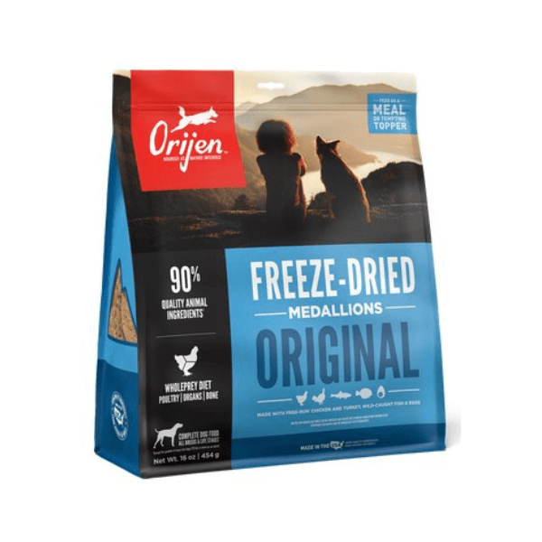 SHOP BY CATEGORY - 03 DOGS - KIMVET ONLINE STORE - DOG PRODUCTS - Vetshop Near Me - original freeze dried medallions - dogs treats - orijen