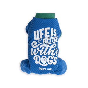SHOP BY CATEGORY - 03 DOGS - KIMVET ONLINE STORE - DOG PRODUCTS - Vetshop Near Me - dog clothing - life is better pj blue - dog's life