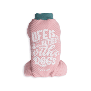 SHOP BY CATEGORY - 03 DOGS - KIMVET ONLINE STORE - DOG PRODUCTS - Vetshop Near Me - dogs clothing - life is better pj pink - dog's life