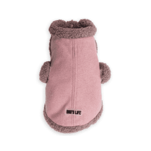 SHOP BY CATEGORY - 03 DOGS - KIMVET ONLINE STORE - DOG PRODUCTS - Vetshop Near Me - dogs clothing - wool winter cape with sherpa wool pink - dog's life