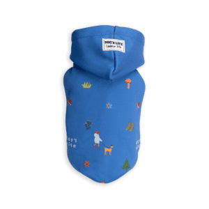 SHOP BY CATEGORY - 03 DOGS - KIMVET ONLINE STORE - DOG PRODUCTS - Vetshop Near Me - dog clothing - nature loving pup winter hoodie blue - dog's life
