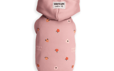 Nature Loving Pup Winter Hoodie Pink, Dogs Clothing, KimVet e-Shop, Dog’s Life