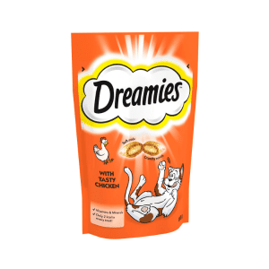 SHOP BY CATEGORY - 02 CATS - KIMVET ONLINE STORE - CAT PRODUCTS - Vetshop Near Me - cats treats - tasty chicken treats 60g - dreamies