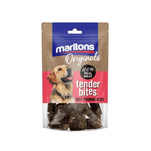 SHOP BY CATEGORY - 03 DOGS - KIMVET ONLINE STORE - DOG PRODUCTS - Vetshop Near Me - dogs treats - orignal beef training bites 75g - marltons